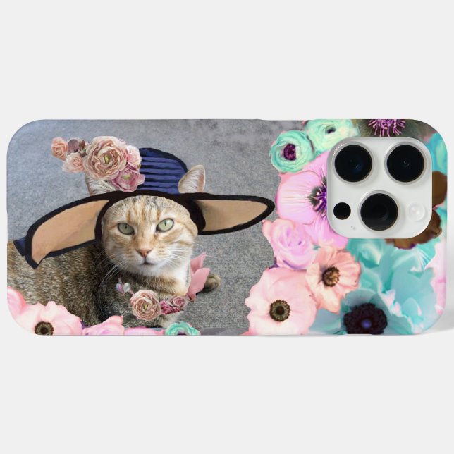 PRINCESS-STATUS/ELEGANTE KATZE,GROSSE DIVA-HAT UND Case-Mate iPhone HÜLLE (Rückseite (Horizontal))