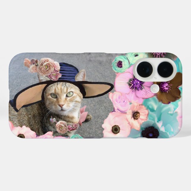 PRINCESS-STATUS/ELEGANTE KATZE,GROSSE DIVA-HAT UND Case-Mate iPhone HÜLLE (Rückseite (Horizontal))