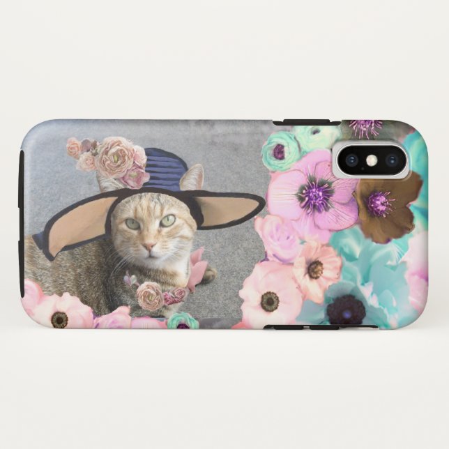 PRINCESS-STATUS/ELEGANTE KATZE,GROSSE DIVA-HAT UND Case-Mate iPhone HÜLLE (Rückseite (Horizontal))