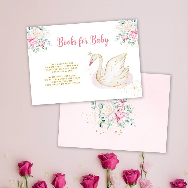 Princess Swan Books for Baby Enclosure Card Begleitkarte (Von Creator hochgeladen)
