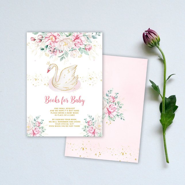 Princess Swan Books for Baby Enclosure Card Begleitkarte (Von Creator hochgeladen)