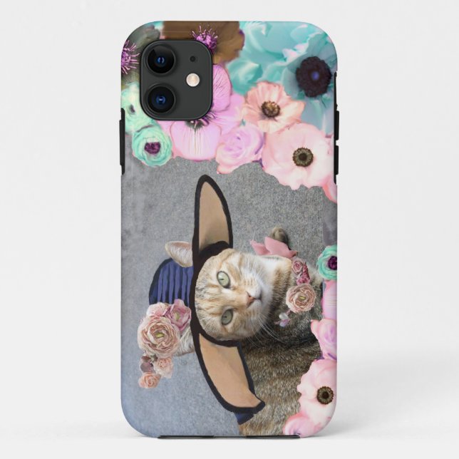 PRINCESS TATUS ELEGANT CAT-, BIG-DIVA-HAT UND ROSE Case-Mate iPhone HÜLLE (Rückseite)
