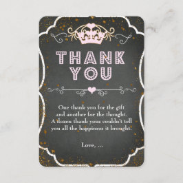 PRINCESS TEA PARTY Geburtstag Glitzer Danke Karte