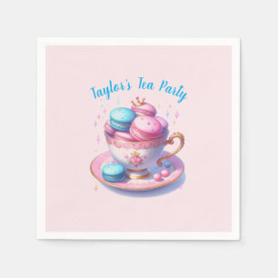 Princess Tee Party mit Macaroons Serviette
