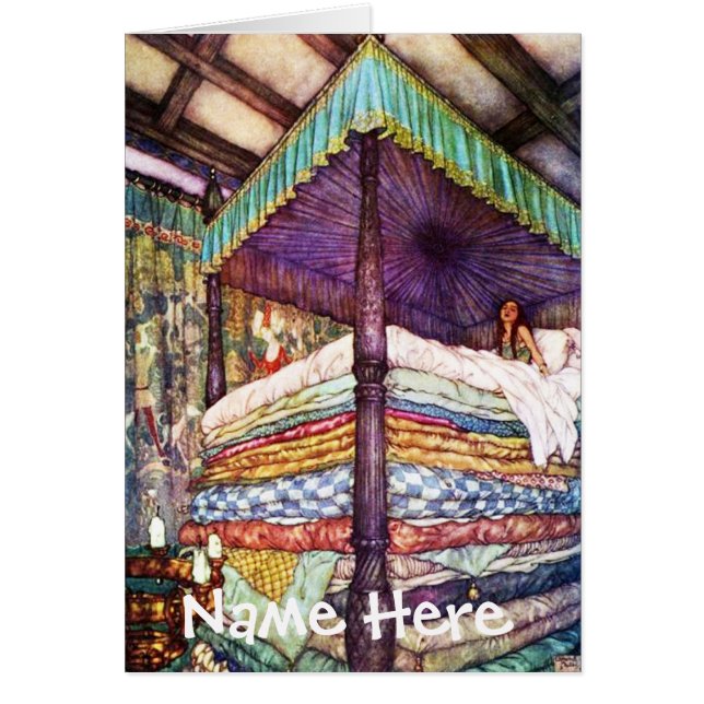 Princess & The Pea Card & Envelope (Vorne)