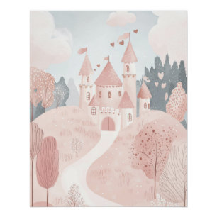 Princess Theme Kinderzimmer, Kinder Wall Art Girls Poster