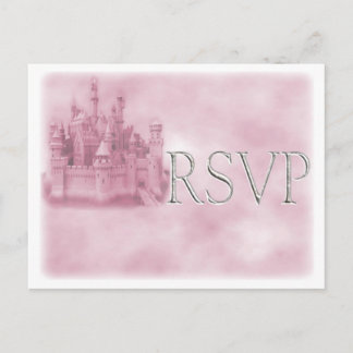 Princess Theme Wedding RSVP Postkarten