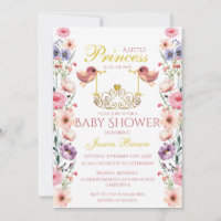 Princess Themed Birds und Tiara Baby Shower