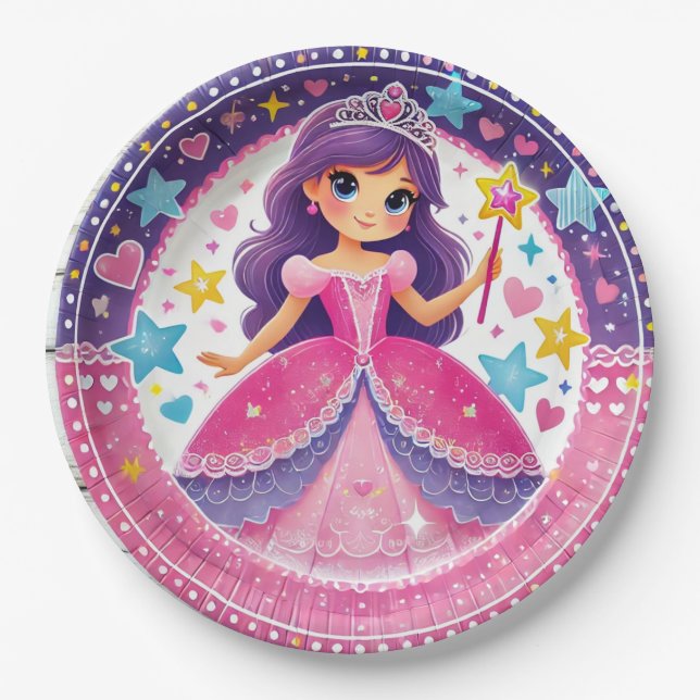Princess Themed Birthday Paper Teller (Vorderseite)