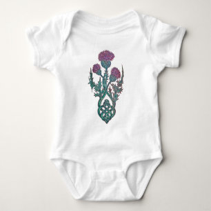 Princess Thistle Celtic Knot Baby Strampler