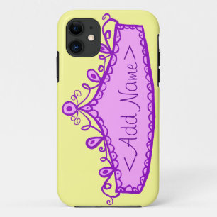 Princess Tiara Crown Individuelle Name iPhone Case