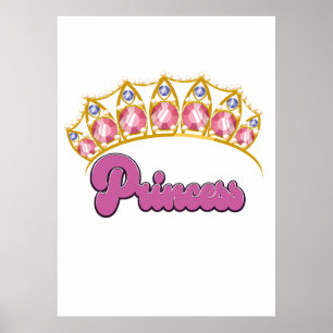 Princess Tiara Logo Poster