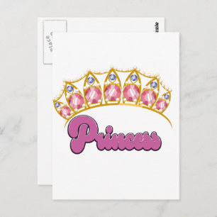 Princess Tiara Logo Postkarte