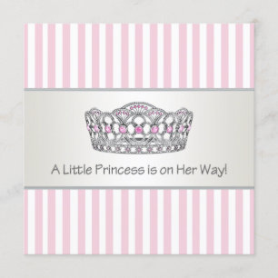 Princess Tiara Pink Princess Baby Dusche Einladung