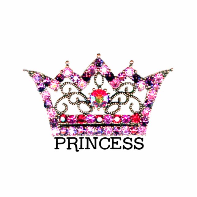 PRINCESS Tiara SCULPTURE Freistehende Fotoskulptur (Vorne)