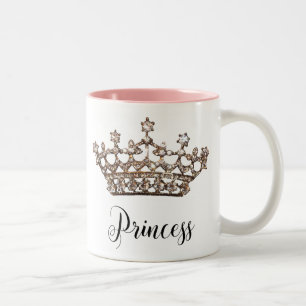 "Princess" Tiara-Tasse Zweifarbige Tasse
