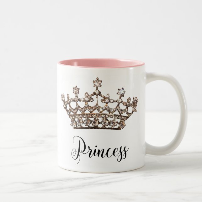 "Princess" Tiara-Tasse Zweifarbige Tasse (Rechts)