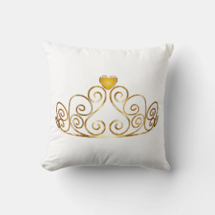Princess Tiara Throw Pillow Kissen
