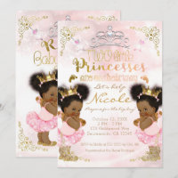 Princess Tutu Crown Ethnic Twin Girls Babydusche