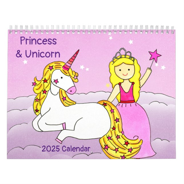Princess & Unicorn 2025 - Kalender (Titelbild)