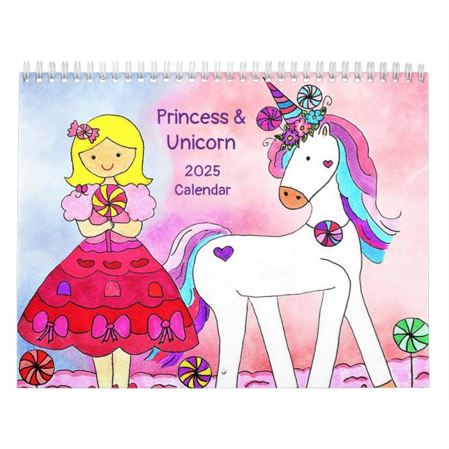Princess & Unicorn 2025 Kalender Band 3 (Titelbild)