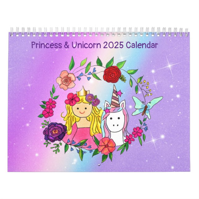 Princess & Unicorn 2025 Kalender Band 4 (Titelbild)