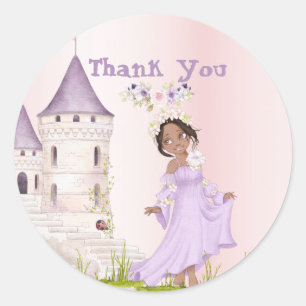 Princess Unicorn Dark Hair Lila Niedlich Vielen Da Runder Aufkleber