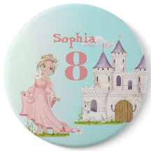 Princess Unicorn Pink Blue Castle Niedliche Geburt