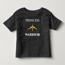 Princess Warrior Kleinkind Girls Dark Shirt
