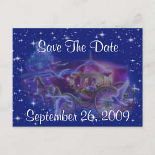 Princess Wedding Save the Date Postkarten