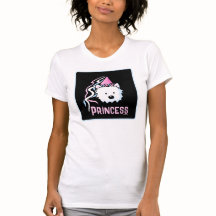 Princess Westie Art T - Shirt