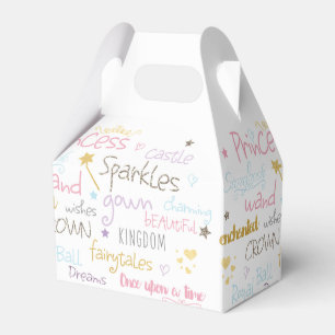 PRINCESS Worte Süße Geburtstagsfeier Geschenkboxen Geschenkschachtel