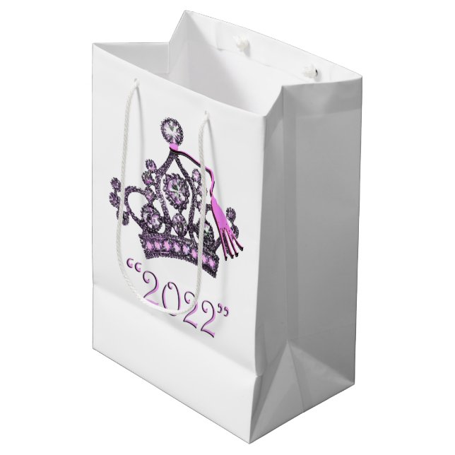 PrincessTiara "Class of 2022" Mittlere Geschenktas Mittlere Geschenktüte (Vorderseite Schrägansicht)
