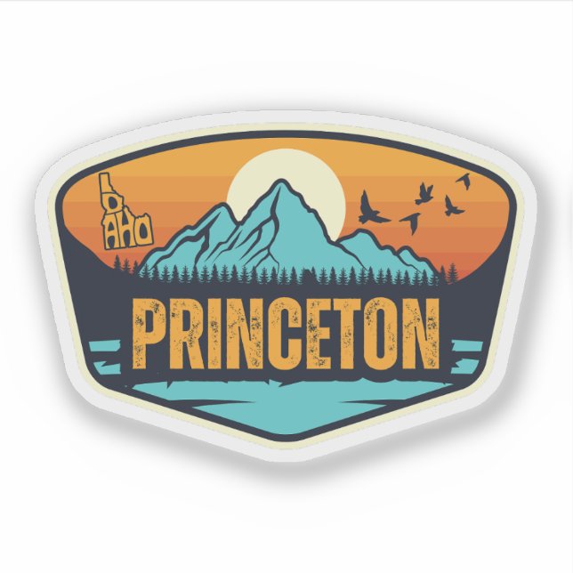 Princeton Idaho Aufkleber (Vorderseite)
