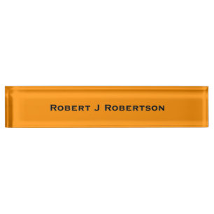 Princeton Orange Personalisiert Namensplakette