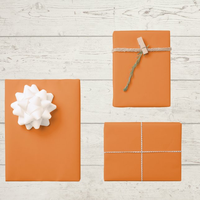 Princeton Orange Solid Color Geschenkpapier Set (Von Creator hochgeladen)
