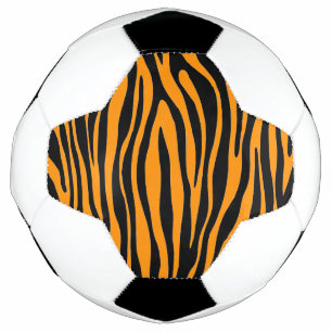 Princeton Orange Zebra Print Fußball