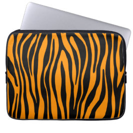 Princeton Orange Zebra Print Laptopschutzhülle