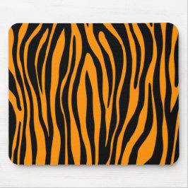 Princeton Orange Zebra Print Mousepad