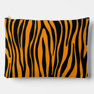 Princeton Orange Zebra Print Zubehörtasche