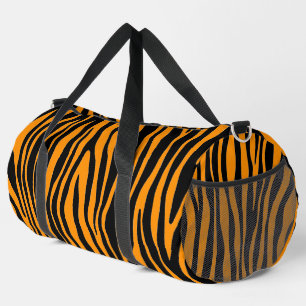 Princeton Orange Zebrastreifen Duffle Bag