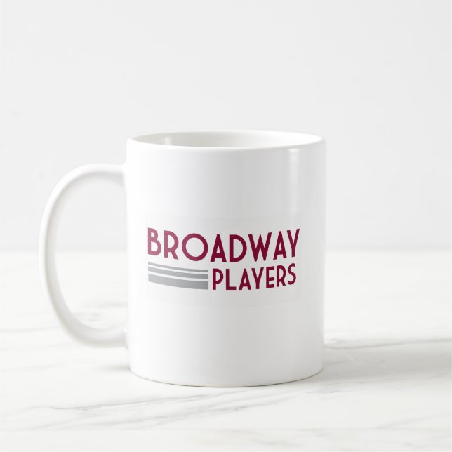 Princeton Theatre Broadway Player Maßgeschneiderte Kaffeetasse (Links)