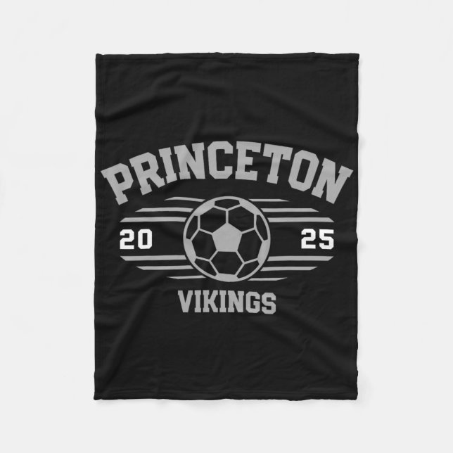 Princeton Vikings Soccer Byll 2025  Fleecedecke (Vorderseite)