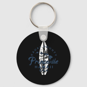 Princeville Kauai Hawaiianisches Surfen Vintage Ha Schlüsselanhänger
