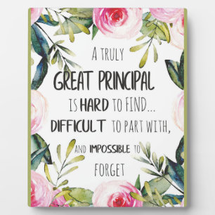 Principal Appreciation Gift Principal Office Dekor Fotoplatte