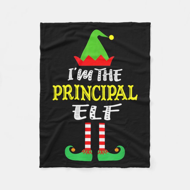 Principal Elf Matching Family Group Christmas  Fleecedecke (Vorderseite)
