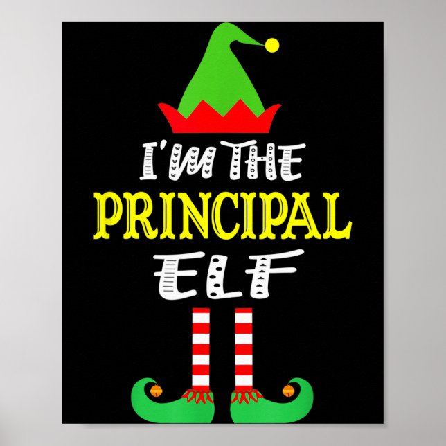 Principal Elf Matching Family Group Christmas  Poster (Vorne)