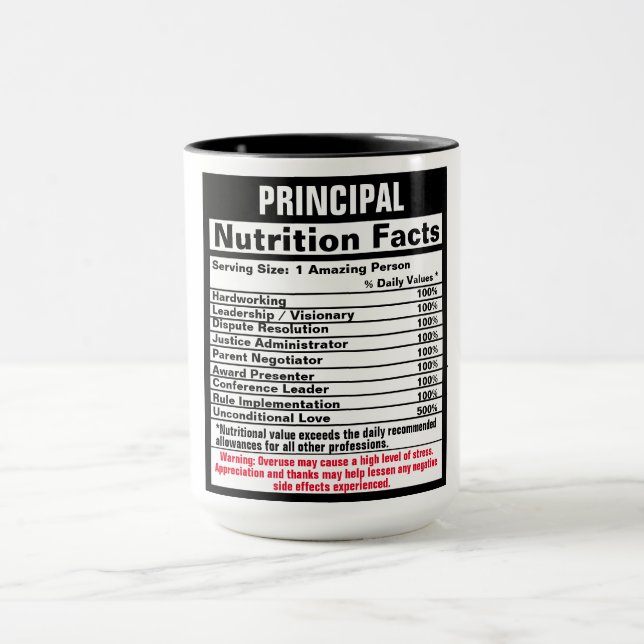 Principal Funny Gift Tasse (Zentrum)