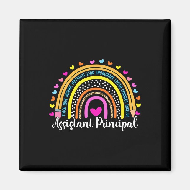Principal Rainbow I#39; wird für Ihre Schule da se Magnet (Vorne)