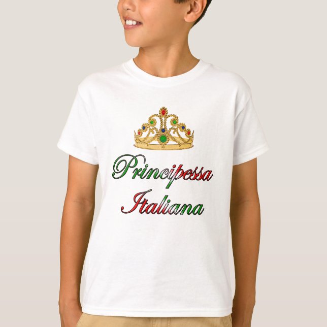 Principessa Italiana (italienische Prinzessin) T-Shirt (Vorderseite)